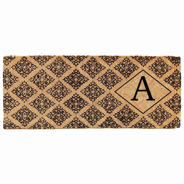 Calloway Mills Monogram Door Mat, Black, Natural, 18 in W x 46 in L 103331846A - main